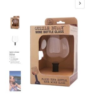 Guzzle buddy- plug it and chug it fun wine glass